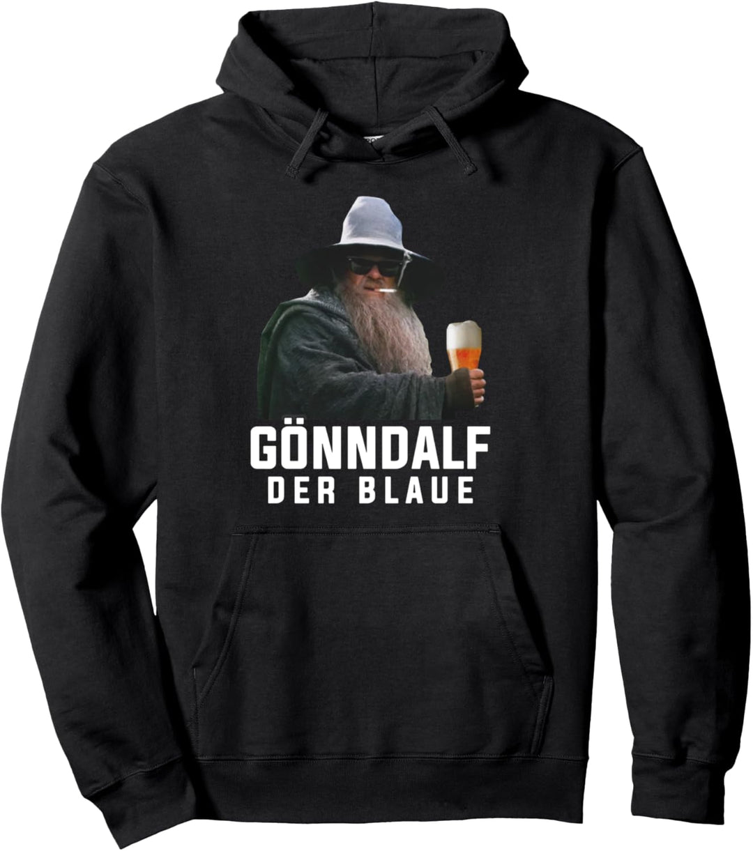 Gönndalf der blaue biertrinker saufen bier beer Pullover Hoodie