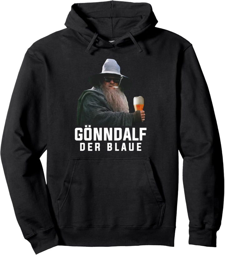 Gönndalf der blaue biertrinker saufen bier beer Pullover Hoodie
