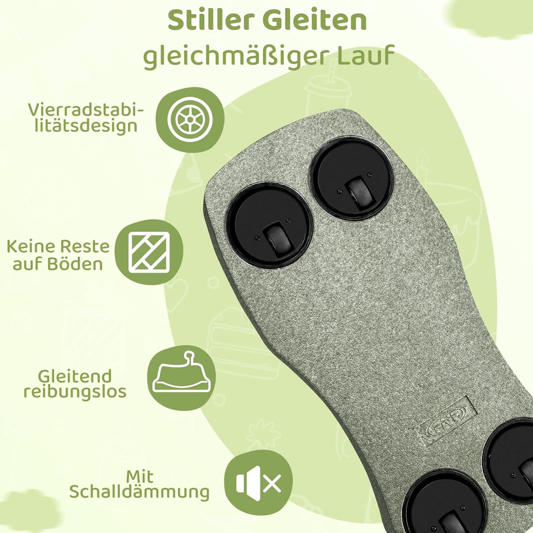 MAMIZO 5 in 1 Rutschauto ab 1 Jahr, Babyrutscher mit 4 PCs 360° Geräuschlose Räder, Babyroller bis 2