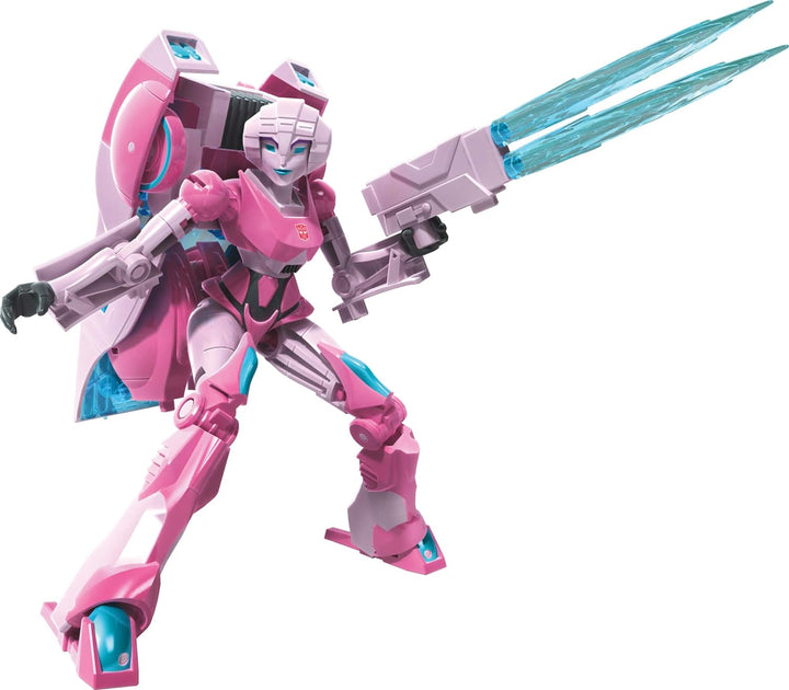 Transformers Bumblebee Cyberverse Adventures Deluxe Class Arcee Actionfigur Spielzeug, Build-A-Figur