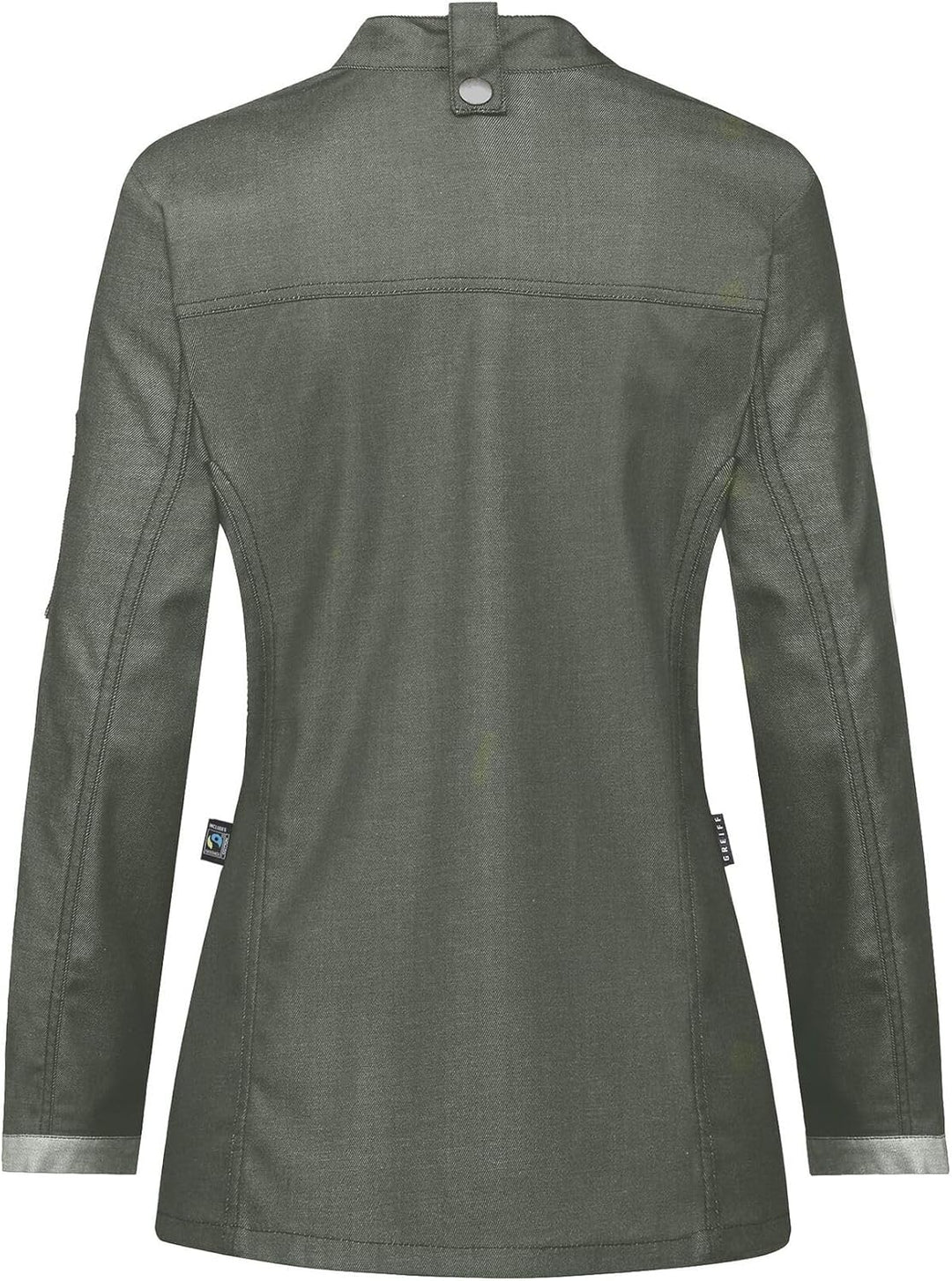 Greiff Gastro Moda Cuisine Damen Kochjacke Bikerstyle Regular Grün XS, Gr&#xFC;n XS