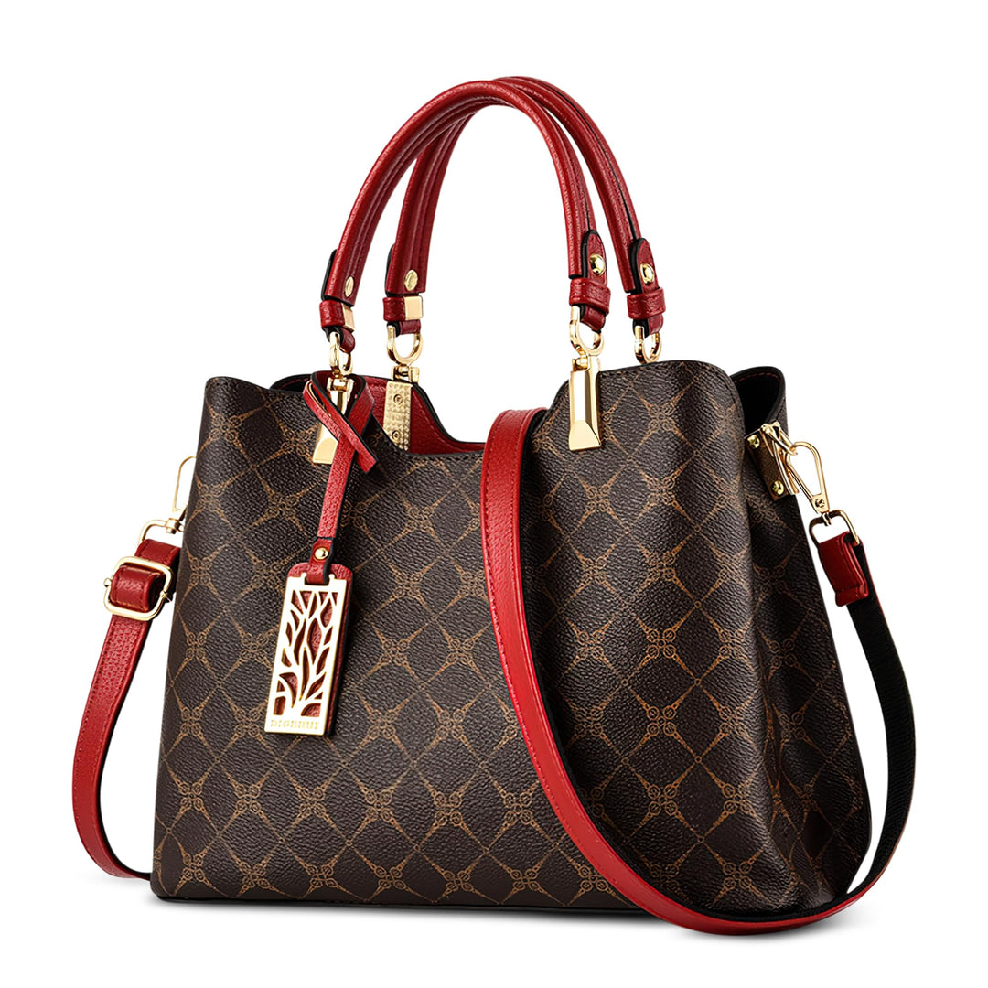 DIRRONA Damen Handtasche Mittel Schultertasche Casual Umhängetasche PU Leder Tasche Shopper Party To
