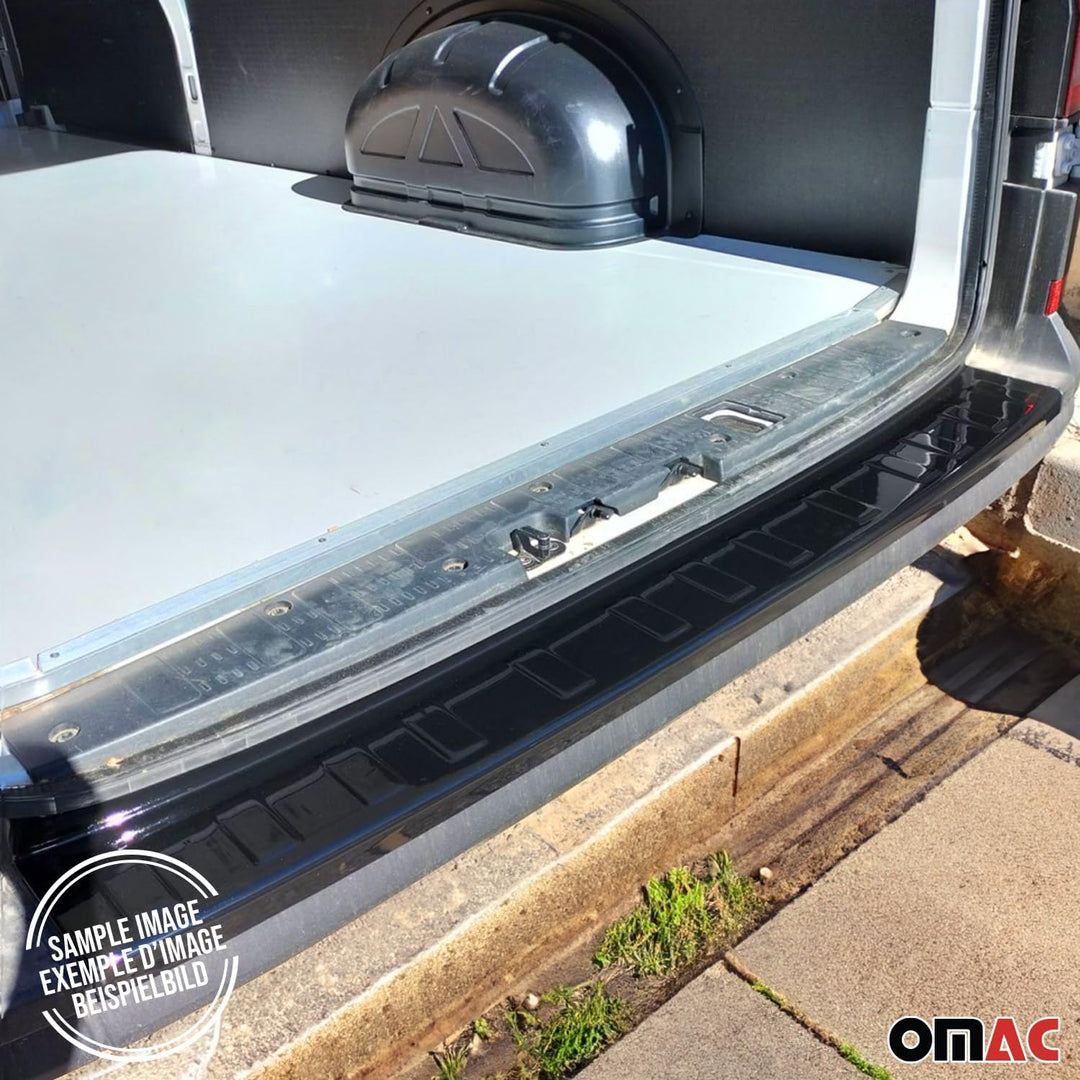 OMAC Ladekantenschutz Stossstangenschutz kompatibel mit VW Caddy 2015-2020 Acryl Schwarz 1tlg, Caddy