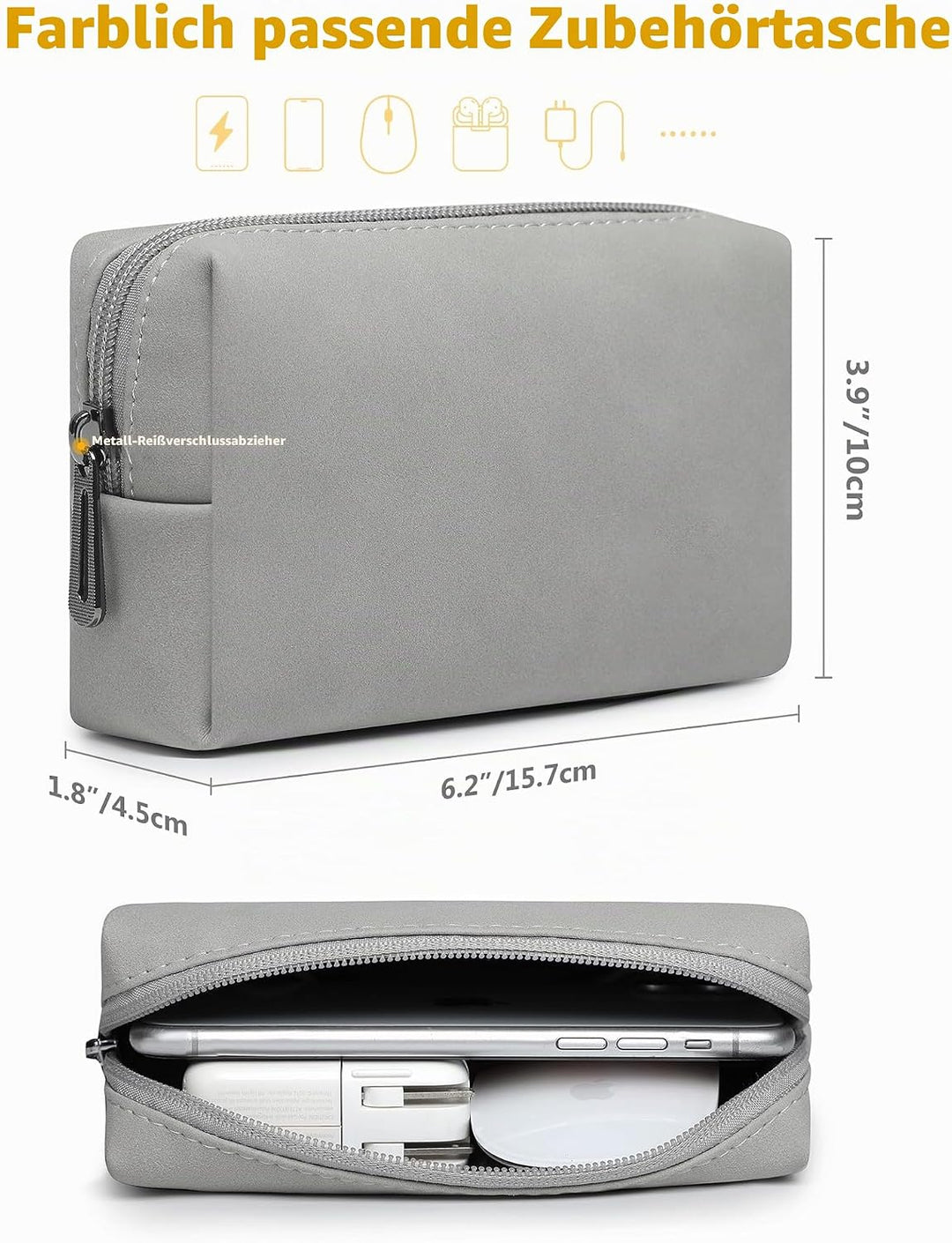 HYZUO 13,3-14 Zoll Laptop Hülle Tasche mit Standfunktion für MacBook Pro 14 M5/M4/M3/M2/M1 2026-2021