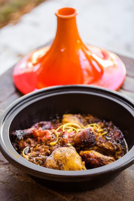 LE CREUSET Gusseisen-Tagine, Rund, Ø 31 cm, Für alle Herdarten, Induktion und Backofen geeignet, Ofe