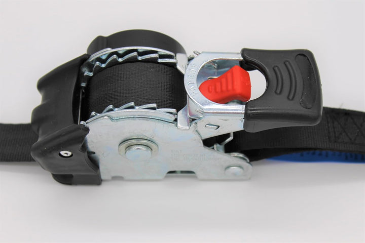 4 Stück Automatik Zurrgurt Spanngurt mit S-Haken 3,0m x 25 mm 300/600 daN