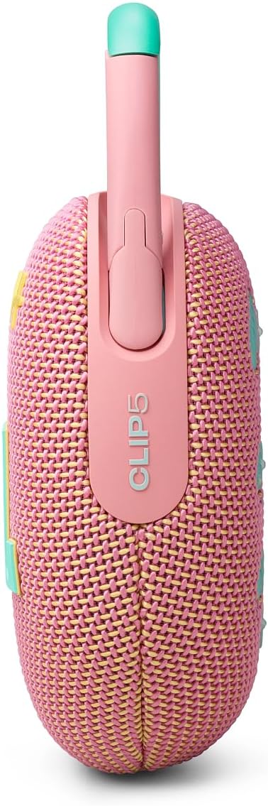 JBL Clip 5, Tragbare Bluetooth-Lautsprecher-Box, Rosa Pink, Pink