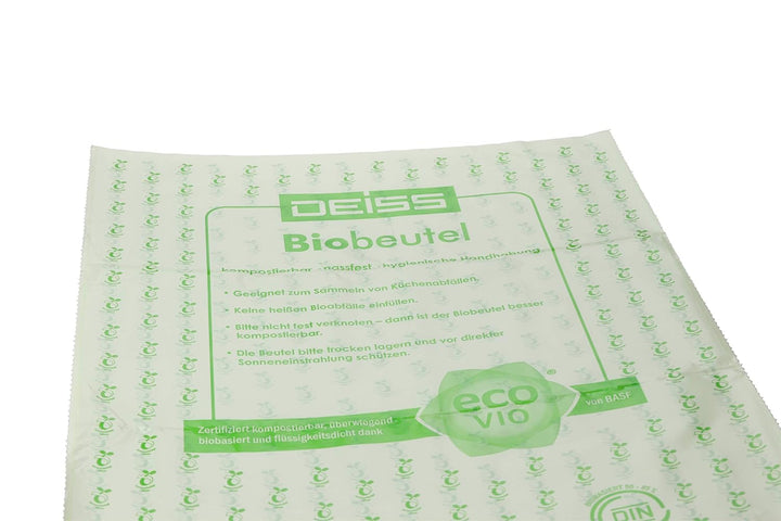 Bio-Müllbeutel DEISS 18 L, kompostierbar, 500 St. 18 L - 10 Rollen, 18 L - 10 Rollen