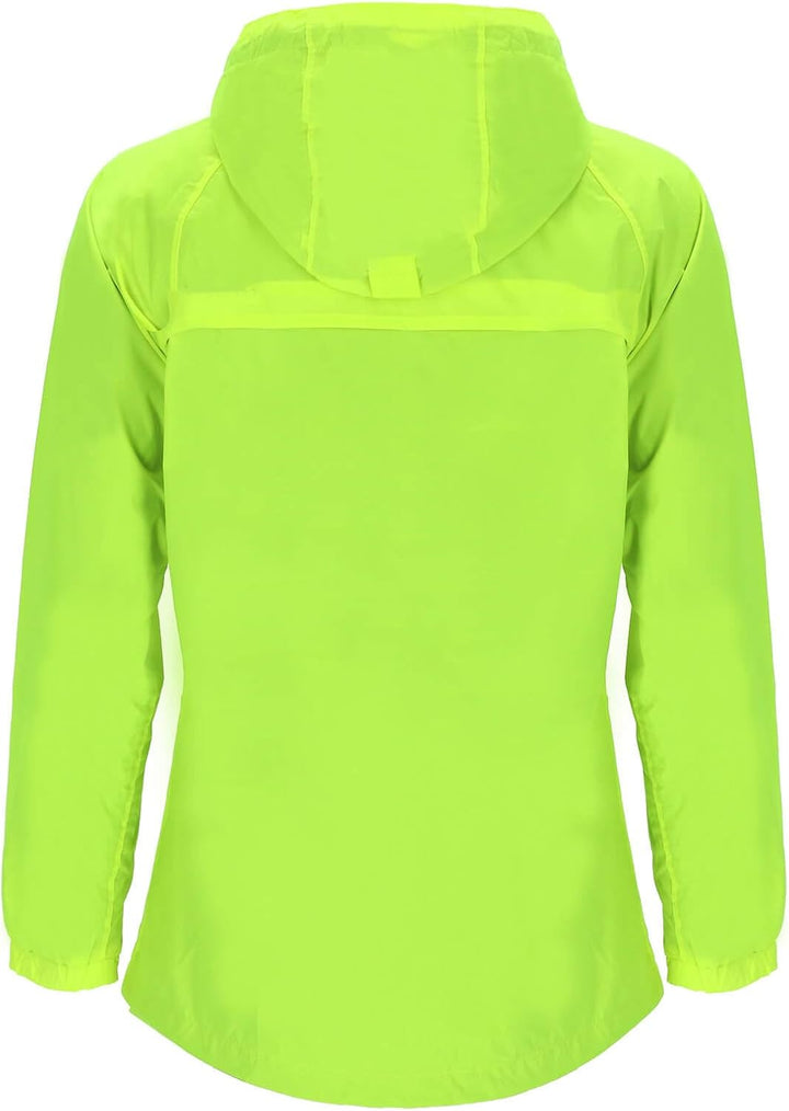 Blue Wave Damen Funktionsjacke Fabienne - Outdoor-Jacke Regenjacke Wander- und Fahrradjacke, neongel