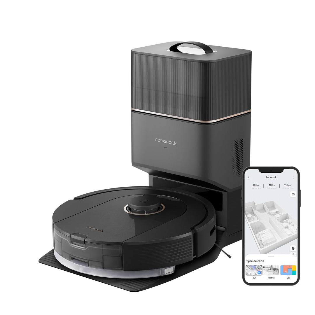 roborock Q5 Pro+ Staubsauger Roboter mit Absaugstation, DuoRoller-Bürste, 5500Pa Saugkraft, 2,5L Sta