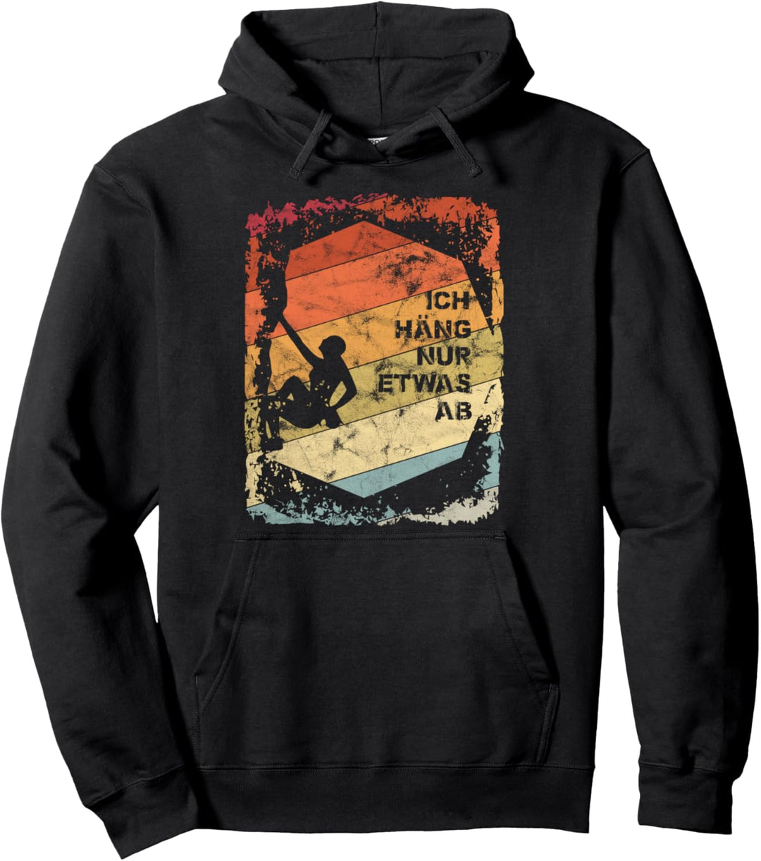 Kletterer Bouldern Geschenk Bergsteigen Vintage Retro Pullover Hoodie