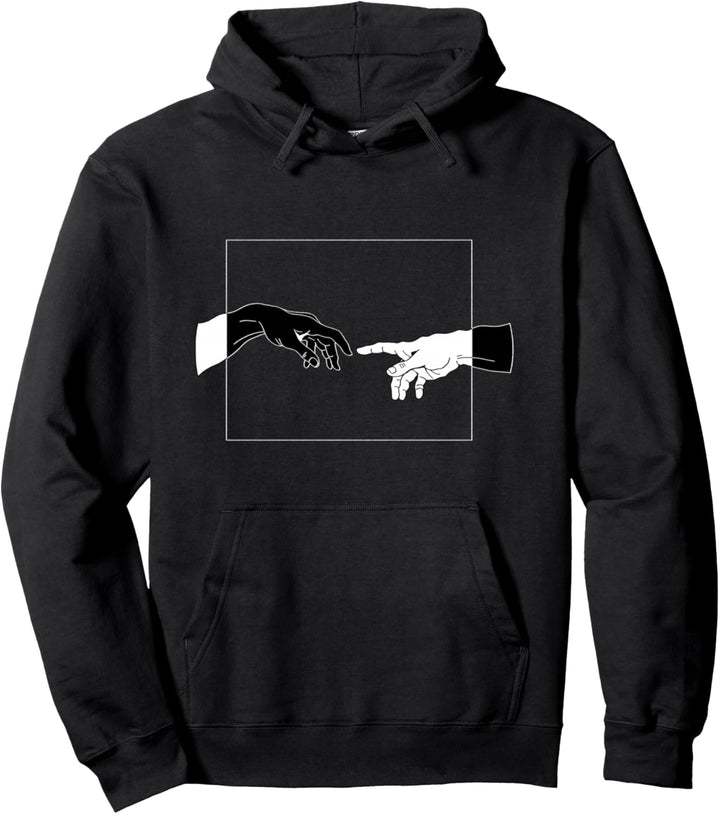 Light Touch Erschaffung von Adam Hand of God Kunstgeschenk Pullover Hoodie