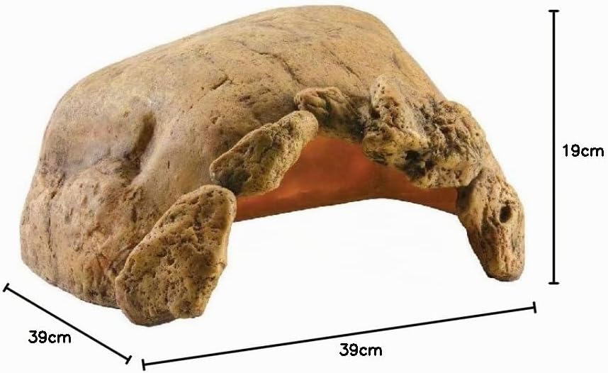 Exo Terra Tortoise Cave, natürliches Versteck für Landschildkröten, Höhle für Schildkröten