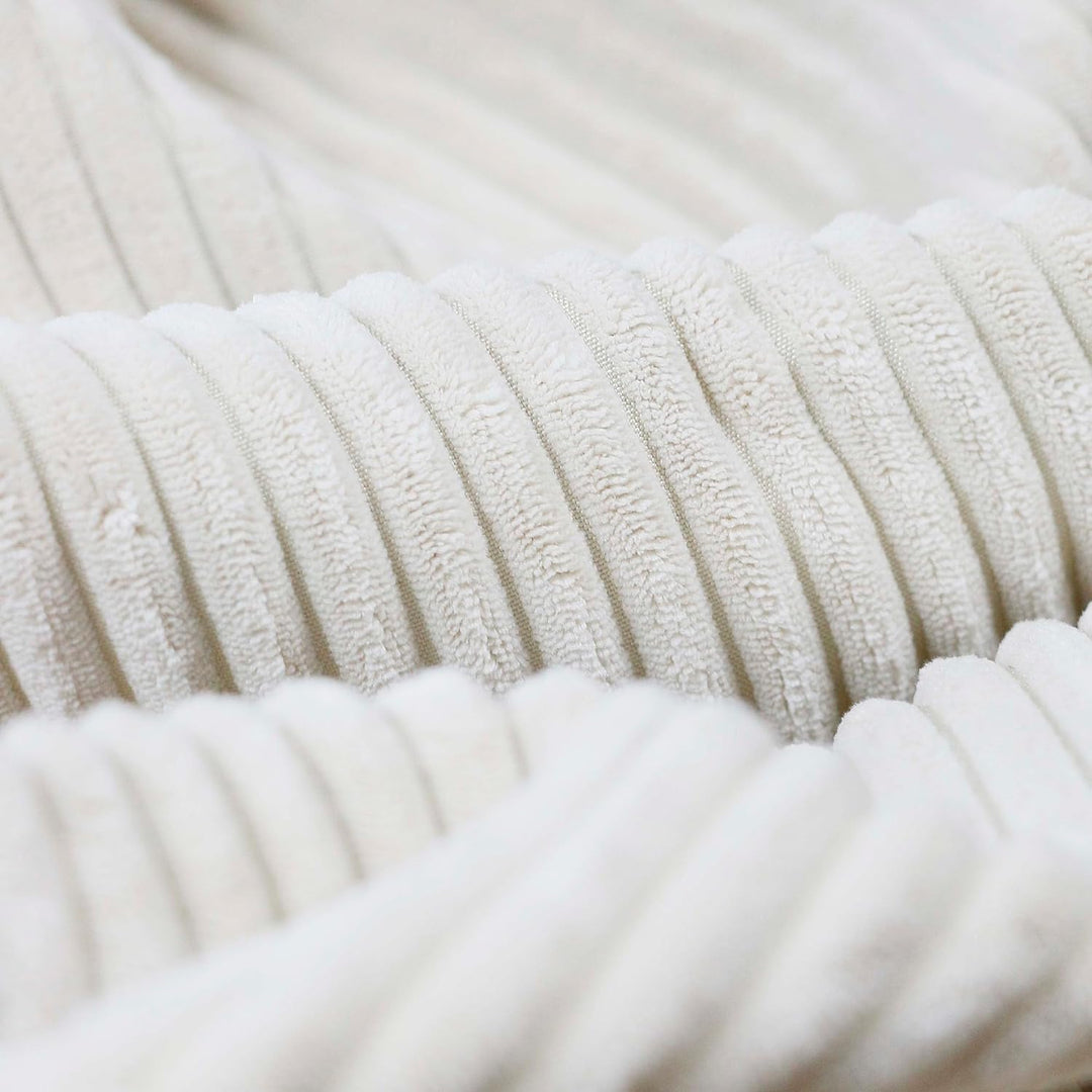 DreamRoots Pouf Hocker Comfort 70x70x40cm - Couch Hocker - Pouf Cord - Hocker Wohnzimmer - Fusshocke