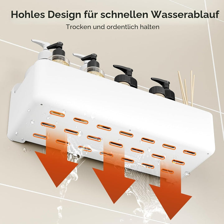 Orimade Duschablage ohne Bohren-Duschregal 5 Stück,Shampoo Halterung für Dusche Grosse Kapazität,Bad