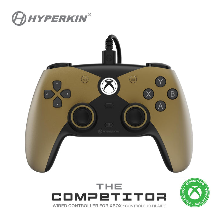 Hyperkin Competitor Wired Controller für Xbox Series X|S, Xbox One, PC – Offiziell lizenziert für Xb