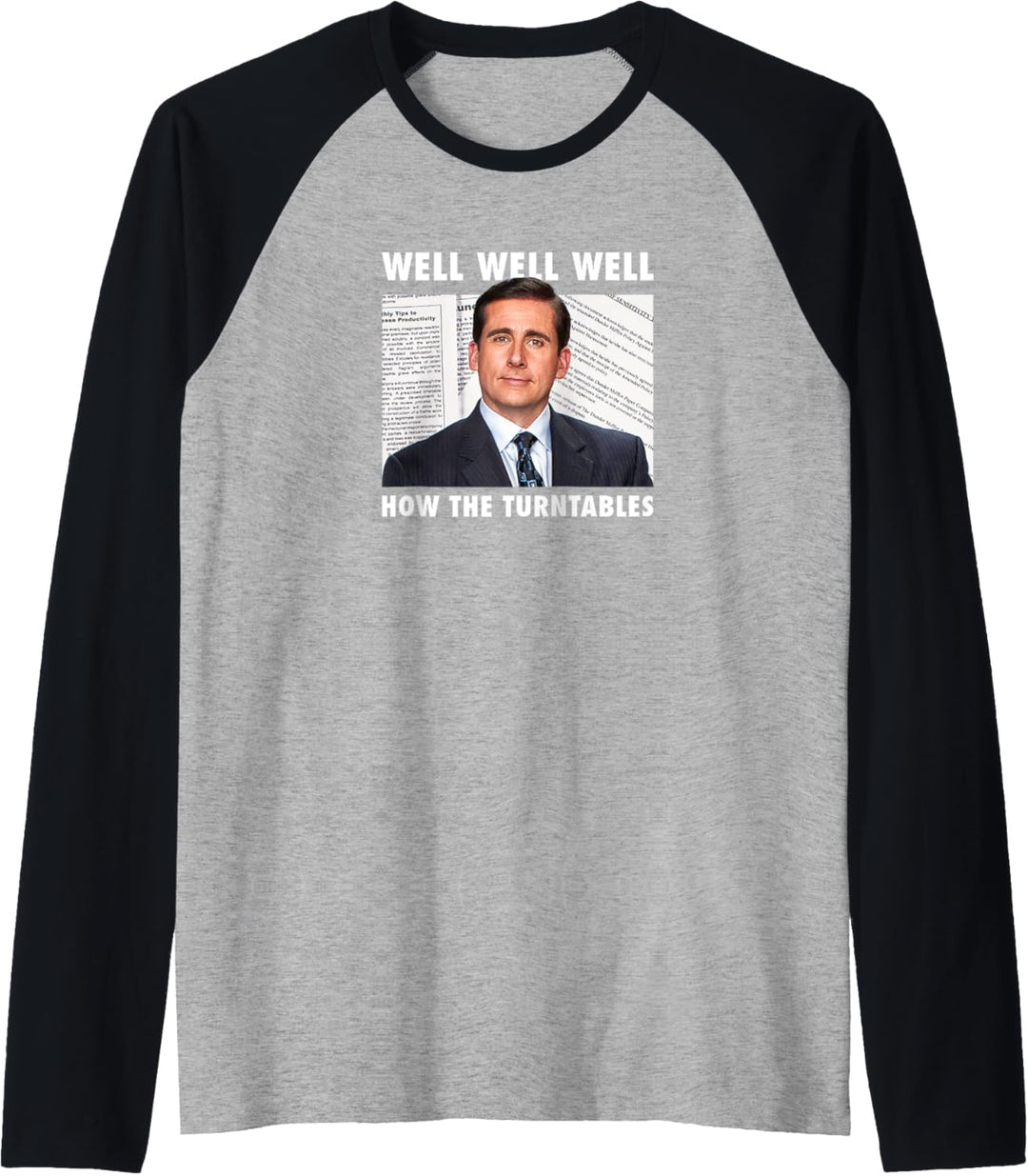 The Office Michael Wie die Plattenspieler Raglan