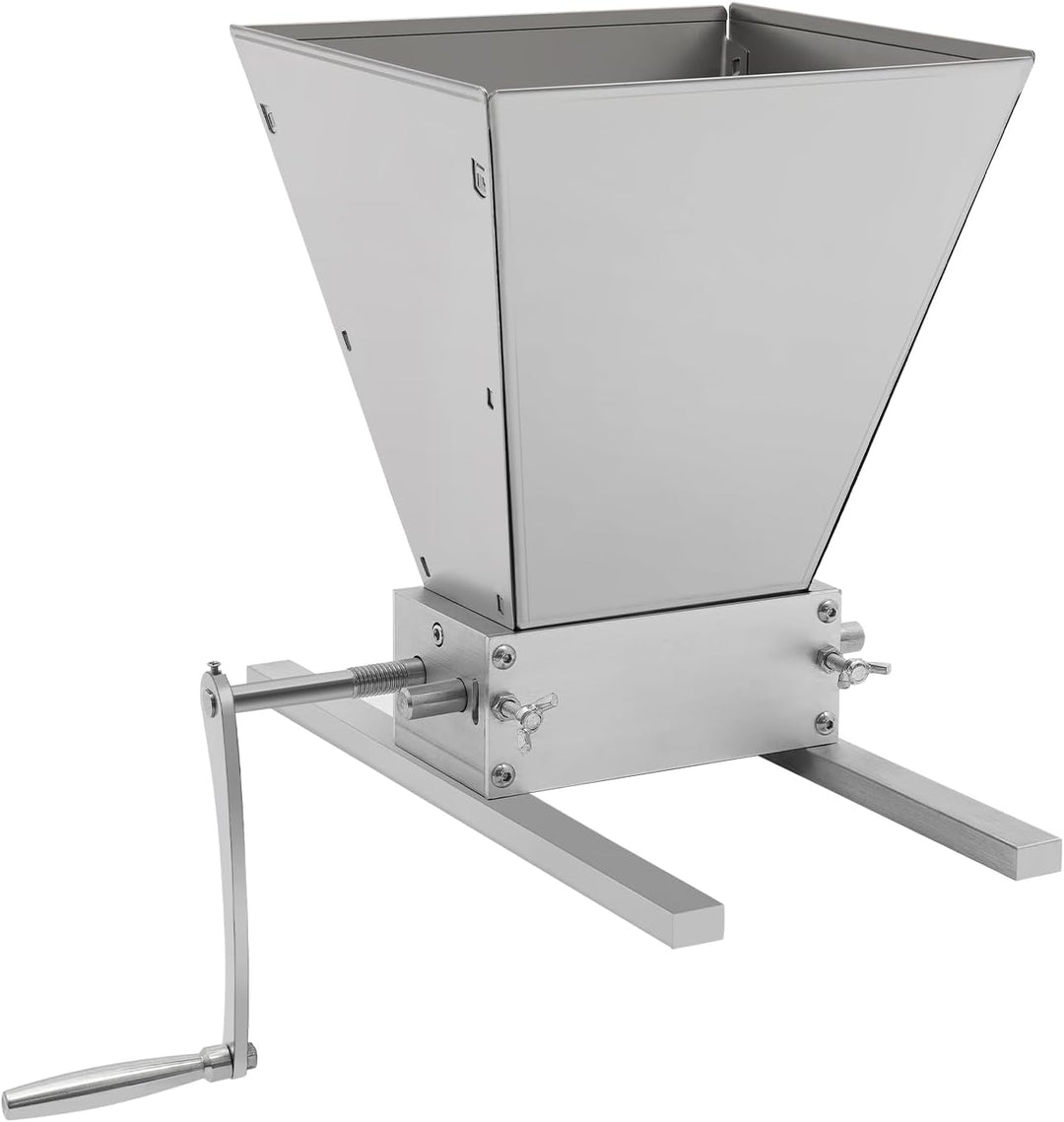 Getreidemühle Manuelle Malzmühle Heimbrauer Futtermühle 2 Walzen Grainmühle Einstellbare Edelstahlwa