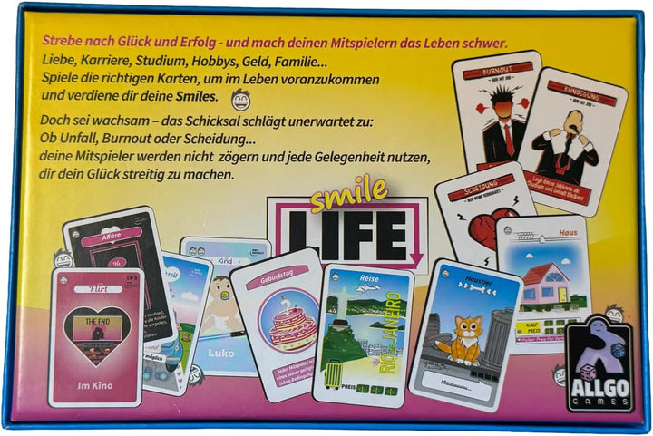Smile Life – Lustiges Kartenspiel über das echte Leben | Familie, Beruf, Beziehungen & Chaos | Humor