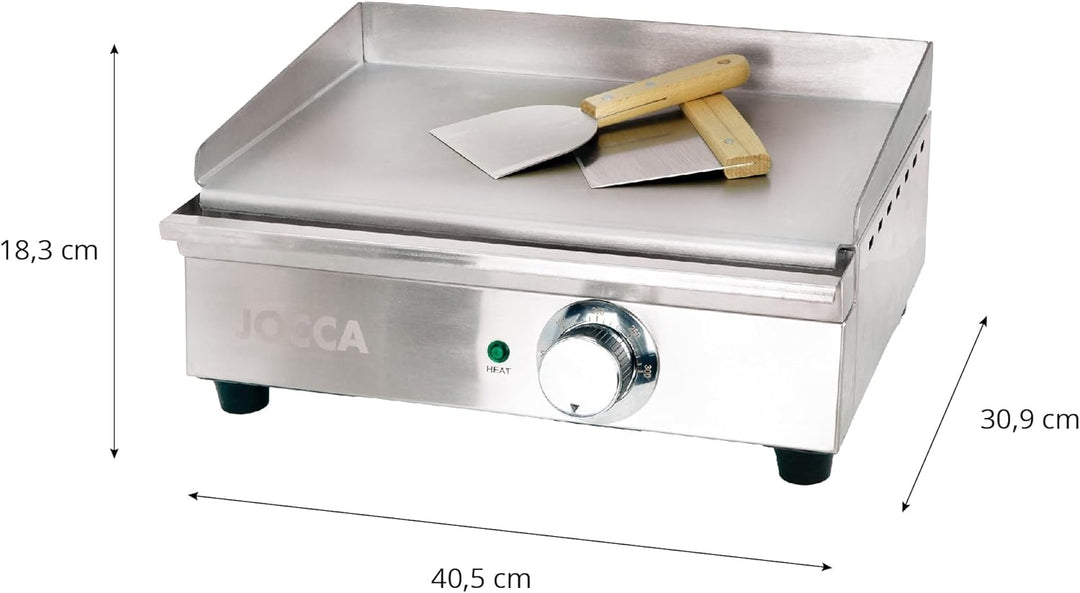 Jocca- Elektrische Grillplatte für die professionelle Küche | Teppanyaki | Tischgrill | Geeignet für