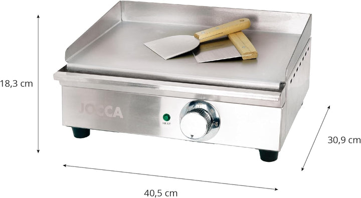 Jocca- Elektrische Grillplatte für die professionelle Küche | Teppanyaki | Tischgrill | Geeignet für