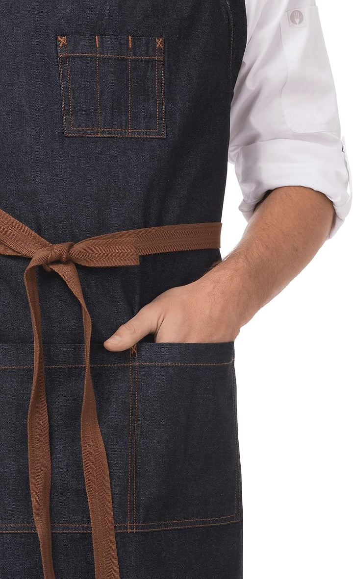 Chef Works Unisex Memphis kitchen, indigoblau, Einheitsgrösse EU indigoblau Memphis Kochschürze, ind
