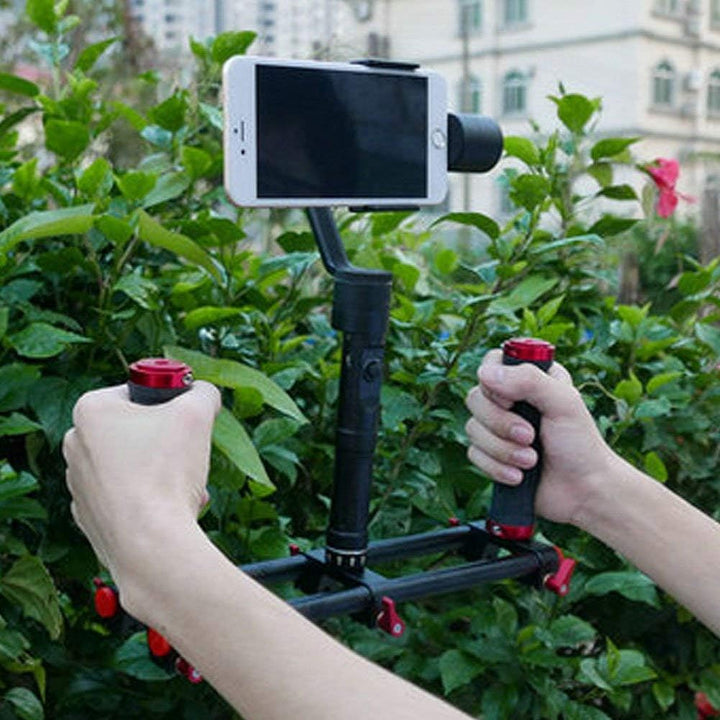 VBESTLIFE Kamera Dual Grip,Extender Griff Gimbal Stabilizer Rig Zubehör für Zhiyun Feiyu