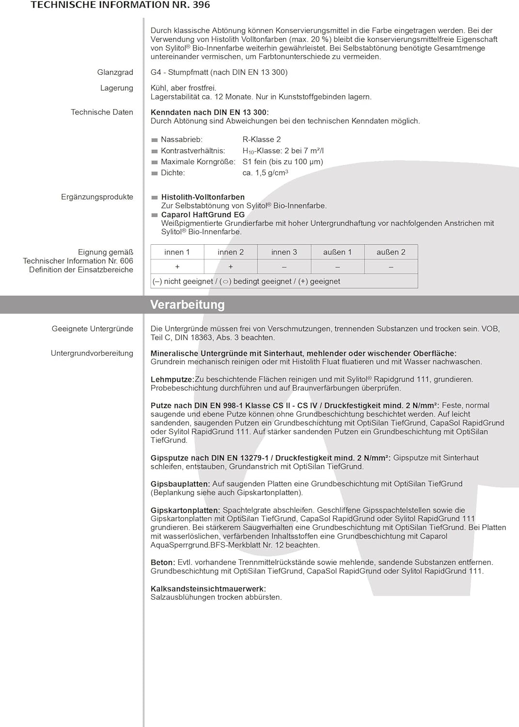 Caparol Sylitol Bio-Innenfarbe Grösse 12,5 LTR, Farbe altweiss (ca. RAL 9010)