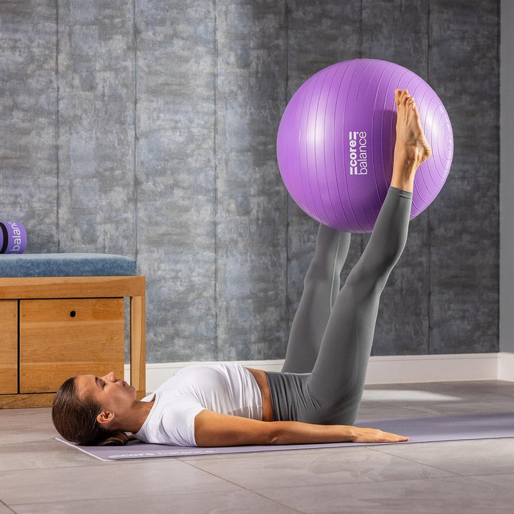 Core Balance Gymnastikball Schwangerschaft – Gymnastikball Gross und Berstsicher für Schwangerschaft