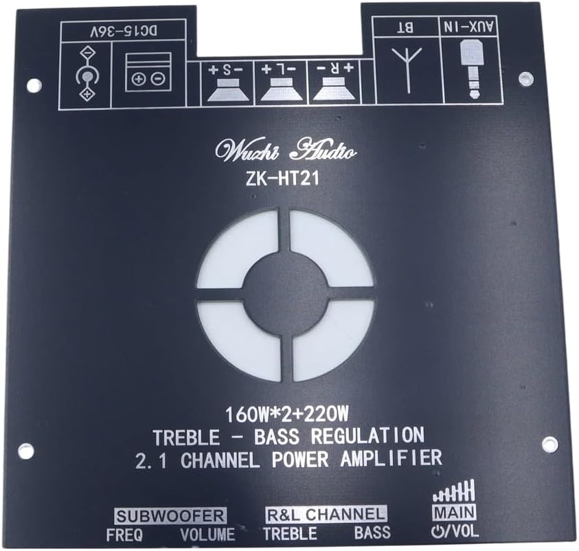 2 x 160 W + 220 W 2.1-Kanal TDA7498E ZK-HT21 Bluetooth-Digital-Leistungsverstärkermodul Hoch- und Ti
