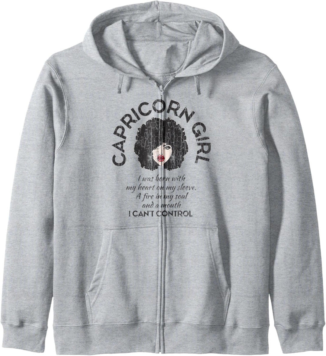 Steinbock Savage AF Geschenk Lustiges Sternzeichen Kapuzenjacke