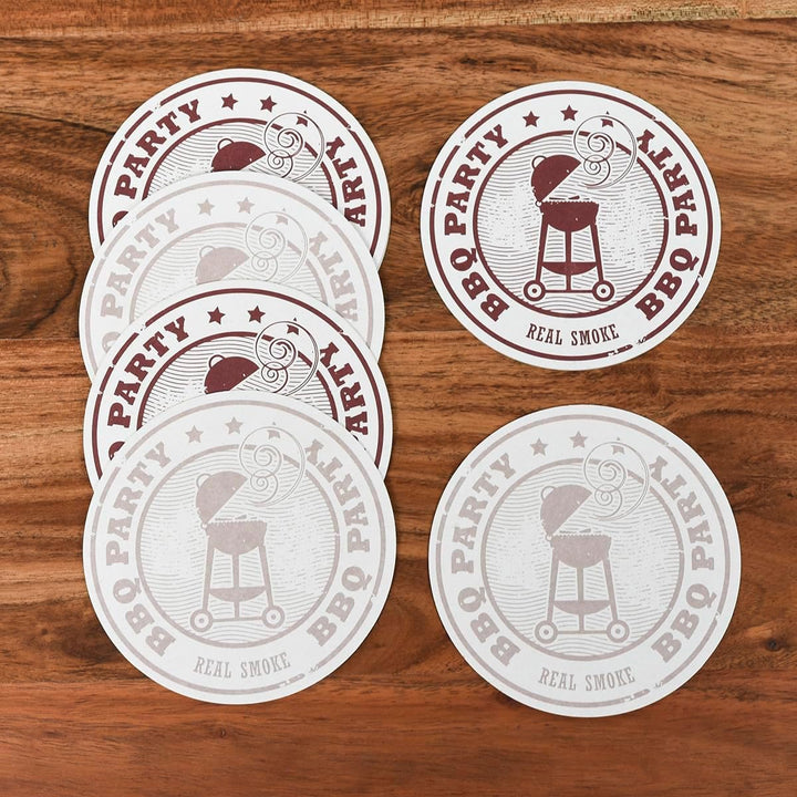 Bierdeckel aus Filzpappe/Karton Getränke-Untersetzer Ø 107mm rund oder 93x93mm eckig Party Feiern Ge
