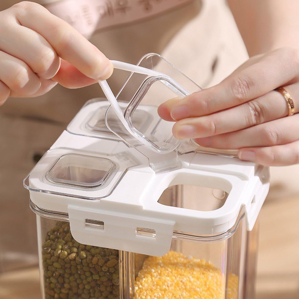 4 Gitter, Versiegeltes Glas, Müsli-aufbewahrungsbox, Frischhaltebox, Lebensmittelaufbewahrungsbehält