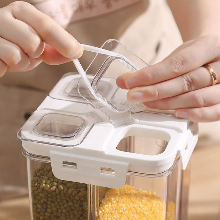 4 Gitter, Versiegeltes Glas, Müsli-aufbewahrungsbox, Frischhaltebox, Lebensmittelaufbewahrungsbehält