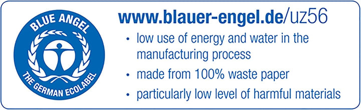 Exacompta 47673E 50er Pack Recycling-Aktenmappen Forever mit Verschlussklappe für DIN A4 Blauer Enge
