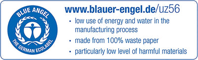 Exacompta 47673E 50er Pack Recycling-Aktenmappen Forever mit Verschlussklappe für DIN A4 Blauer Enge