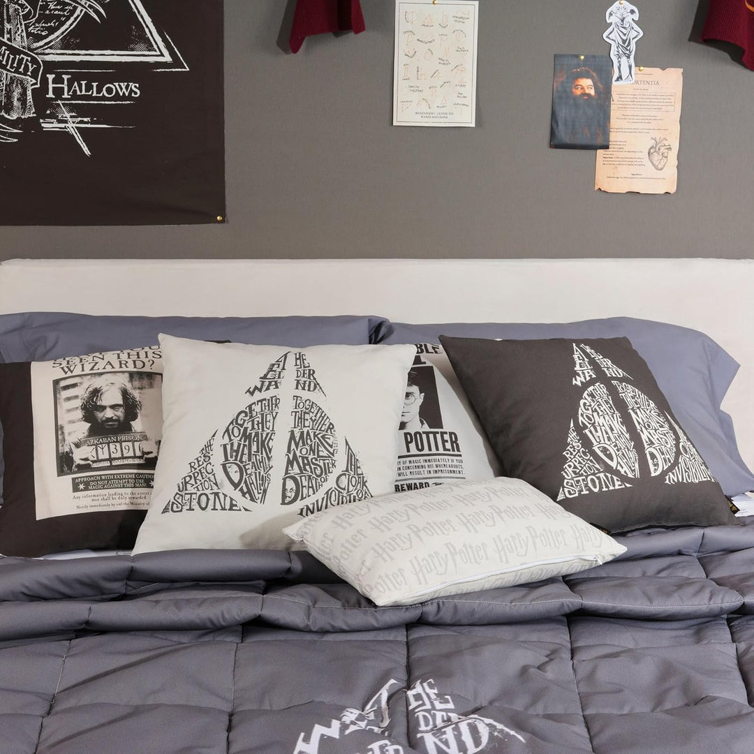 Belum Harry Potter Bettdecke, 250 g, Modell Heliquias Lettering für 135 cm Bett (235 x 270 cm) Bett