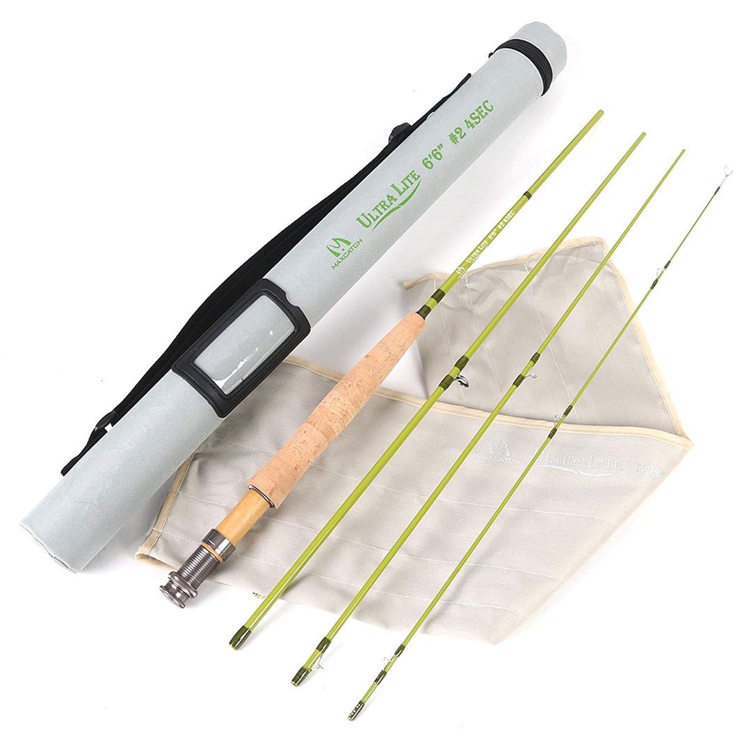MAXIMUMCATCH Ultra-lite Fliegenrute Bach Panfish/Forelle Fischen in 6’/6’6’’/7’/7’6’’, 1/2/3 wt Ultr