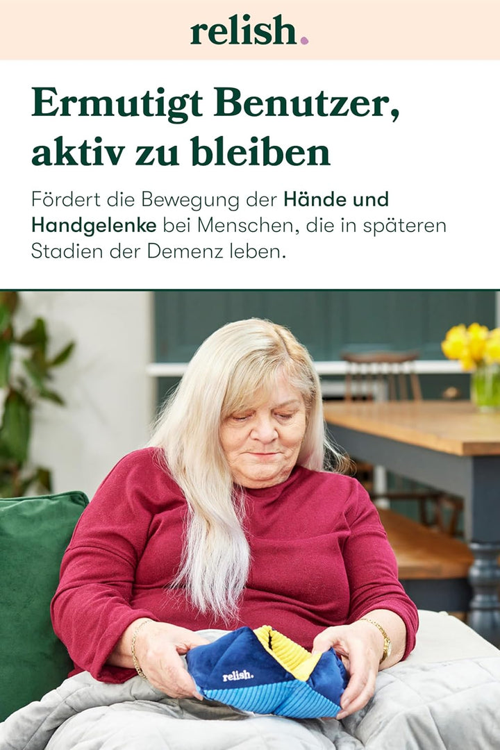 Relish - Taktile Turn Sensory Activity, Fidget Toy, Soft Comfort Produkt mit kontrastierenden Farben