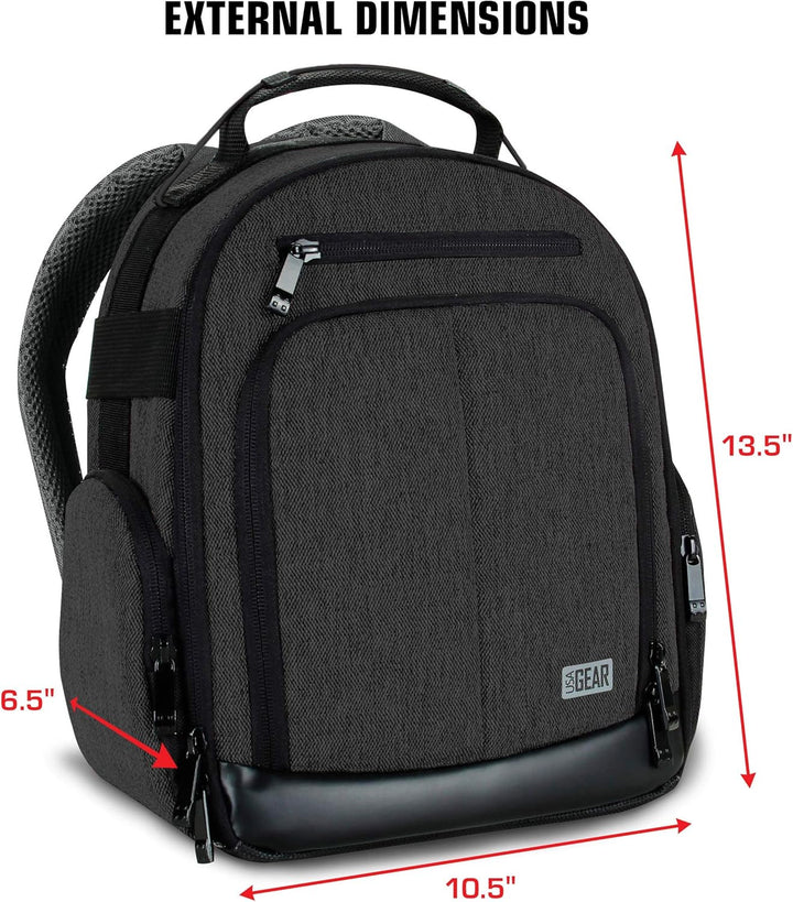USA Gear DSLR Kamerarucksack, Kameratasche, Kamera Fotorucksack für Spiegelreflexkamera mit Kundenge