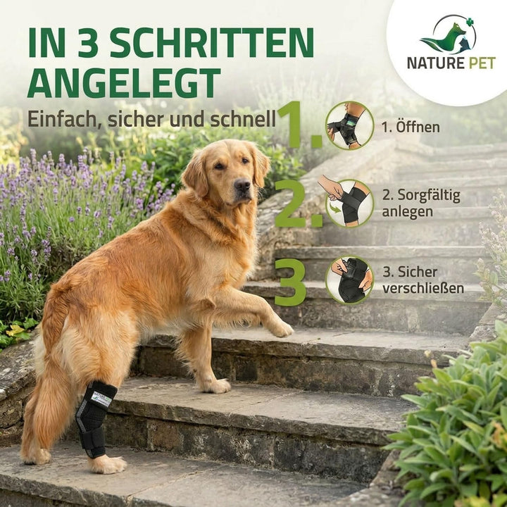 Nature Pet Tarsal- / Sprunggelenk Schutz Bandage 135° Winkel für Hunde (XS 2) 2 XS, 2 XS