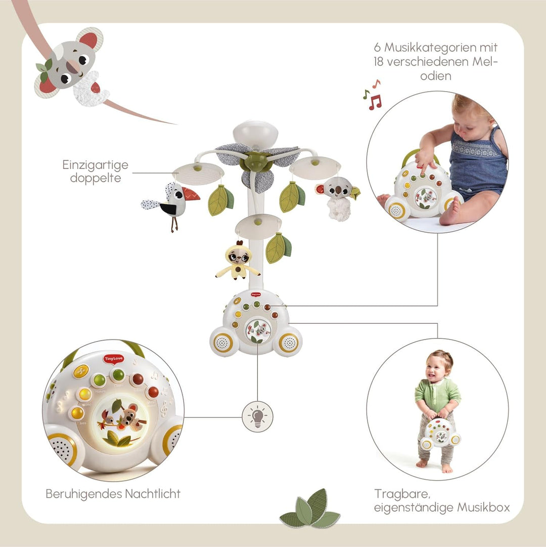 Tiny Love Soothe 'n Groove Mobile, 2-in- Musik Mobile Baby Elektrisch, 0+ Monate, in ein Mobile Baby