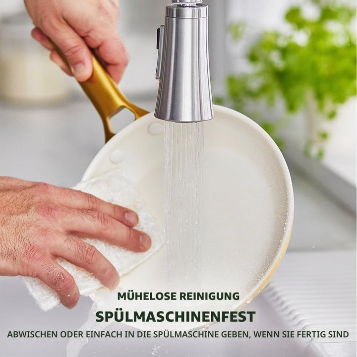 GreenPan Reserve Harteloxiertes Gesundes Keramische Antihaft-Kochgeschirr Set,10 Teile,Inklusive Bra