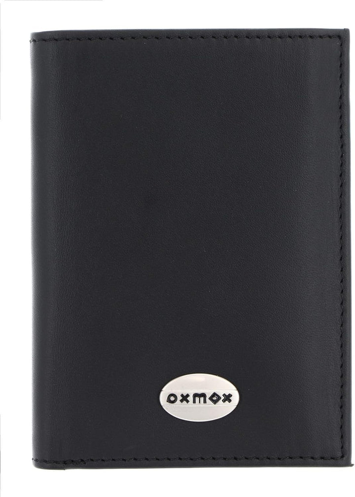 Oxmox Leather Kombibörse 12 cm black Schwarz, Schwarz