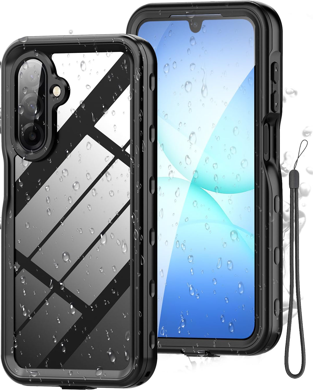 Miimall Wasserdicht Handyhülle Kompatibel mit Samsung Galaxy A17 Hülle 360, [Eingebaute Displayschut