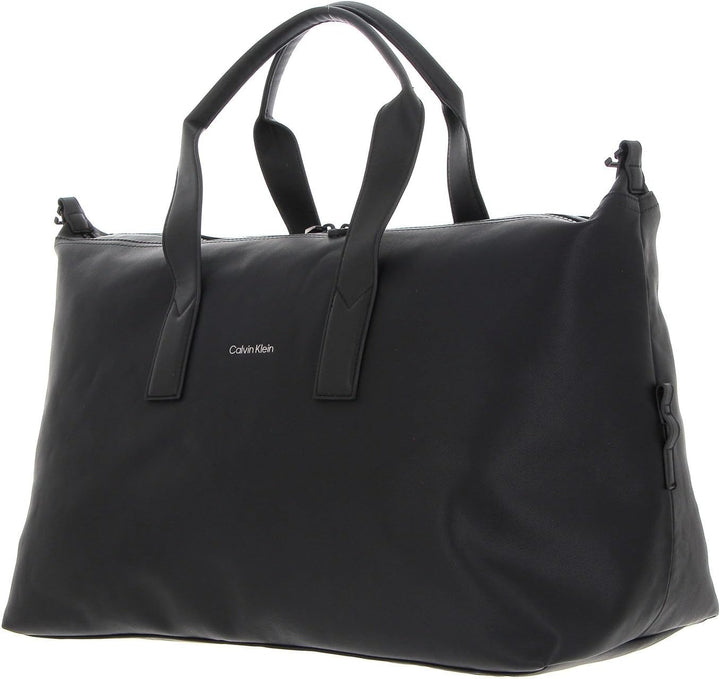 Calvin Klein Herren Weekender Reisetasche Ck Must Pique Handgepäck, Schwarz (Ck Black), Einheitsgrös