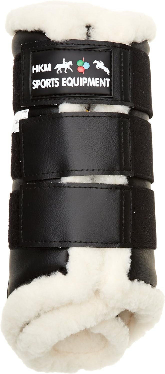 HKM Gamaschen Comfort XL Schwarz, XL Schwarz