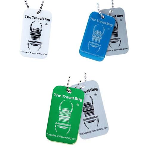 GEO-VERSAND Geocaching TravelBug QR Neu - Glow in Dark - Travel Bug Geocoin Trackable QR Code Scanne