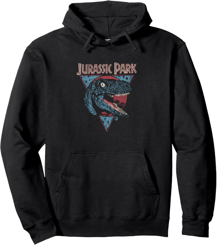 Jurassic Park Velociraptor Triangle New Wave Dino Pullover Hoodie