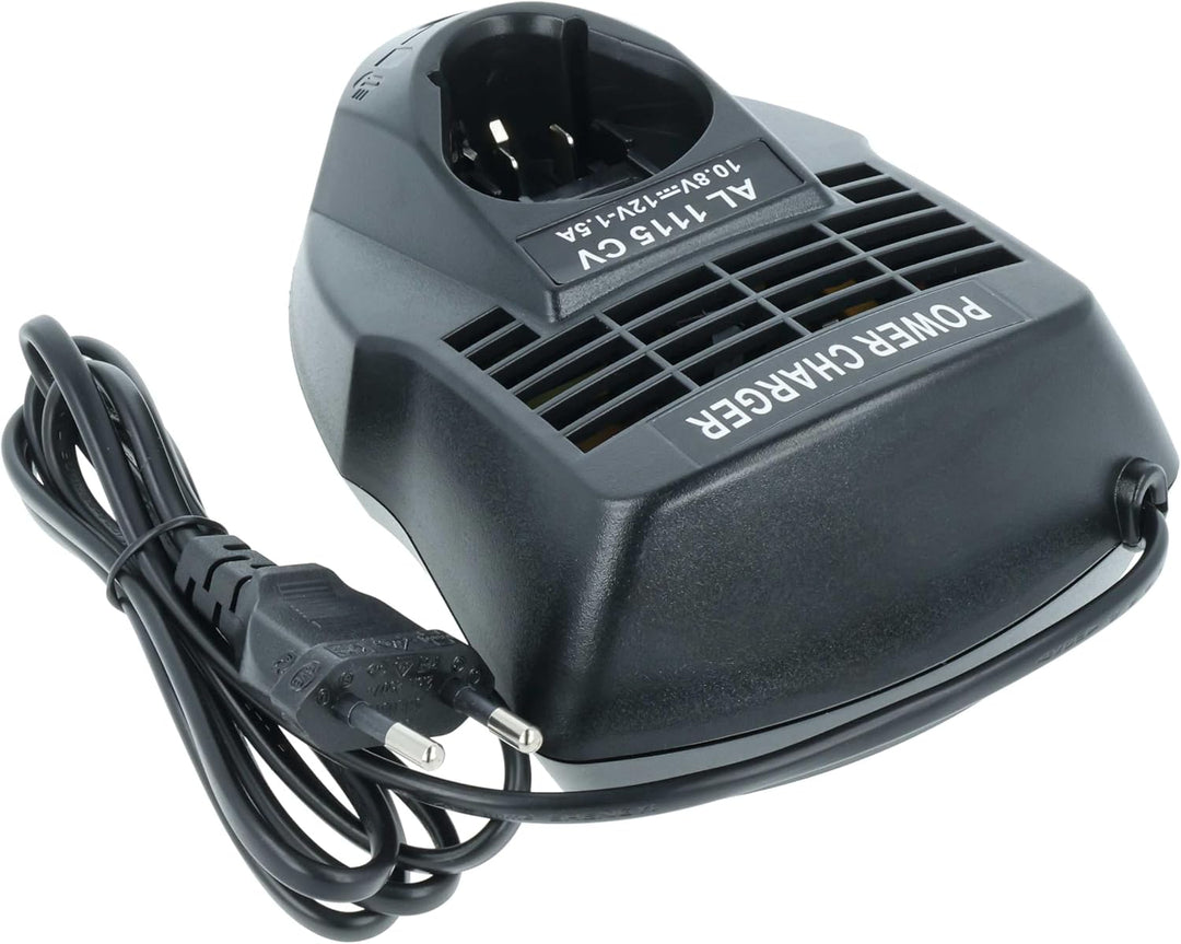 vhbw Ladegerät kompatibel mit Bosch PS70-2A | PSM 10.8 LI, PSR 10.8 Li-2 Werkzeug Akkus - Typ 2